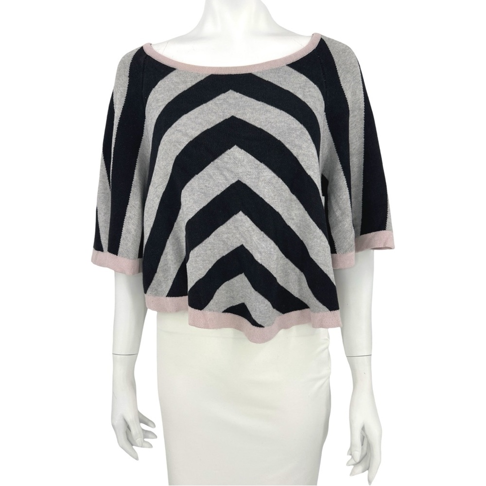 Kit and Ace Brand Color Block Silk and Cashmere Top